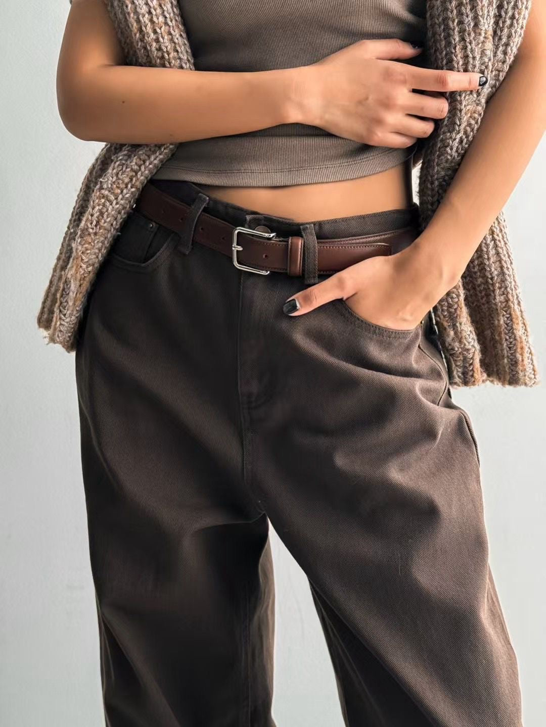 WIDE LEG BROWNIE JEANS