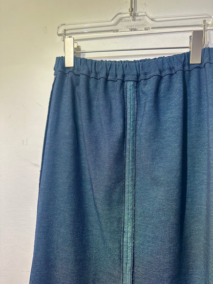 • FUSSY MADE • IMITATION DENIM SLENDER SKIRT