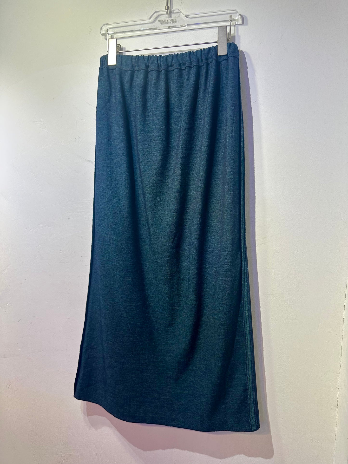 • FUSSY MADE • IMITATION DENIM SLENDER SKIRT