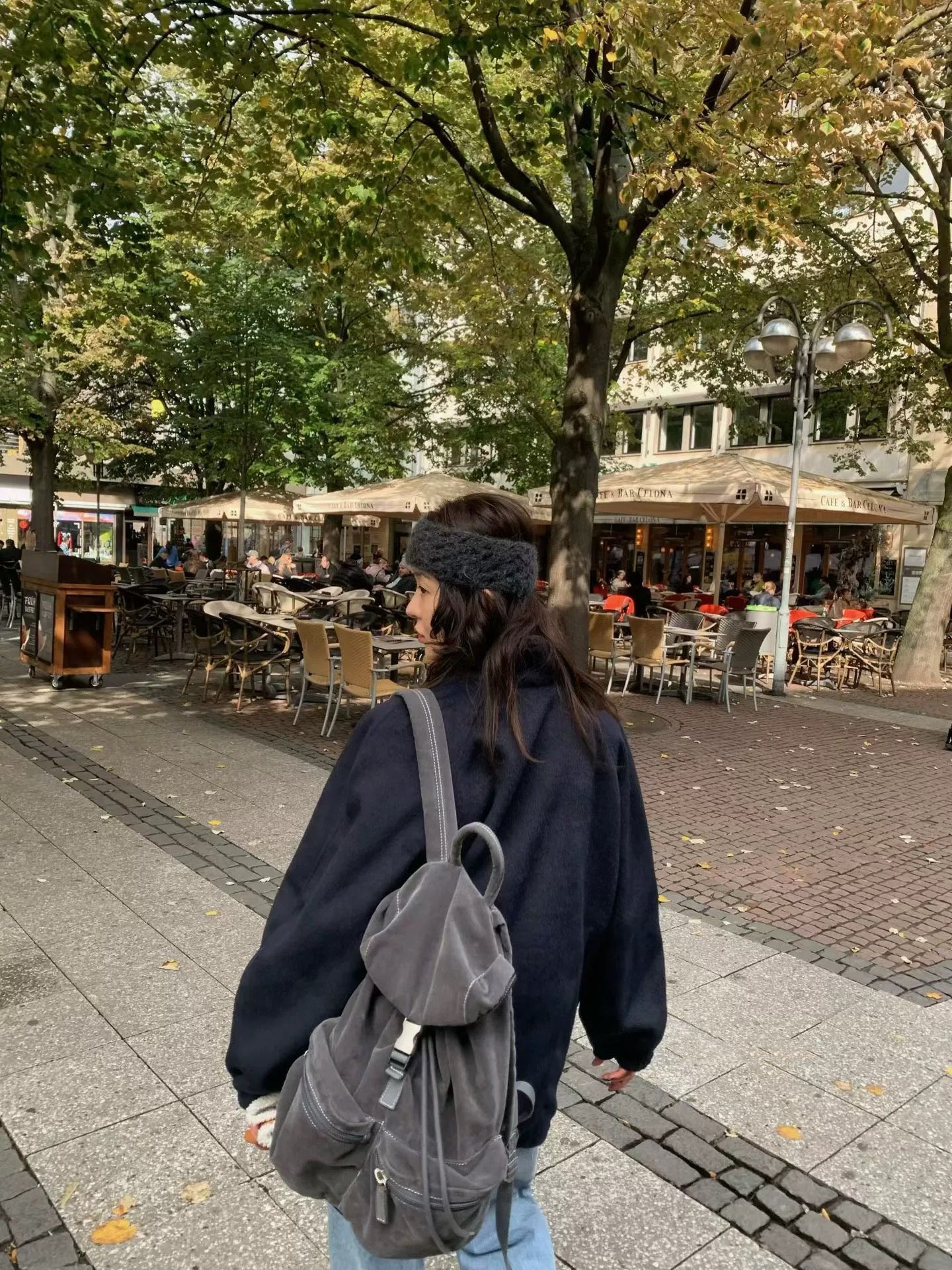 SUEDE FLAP-TOP BACKPACK