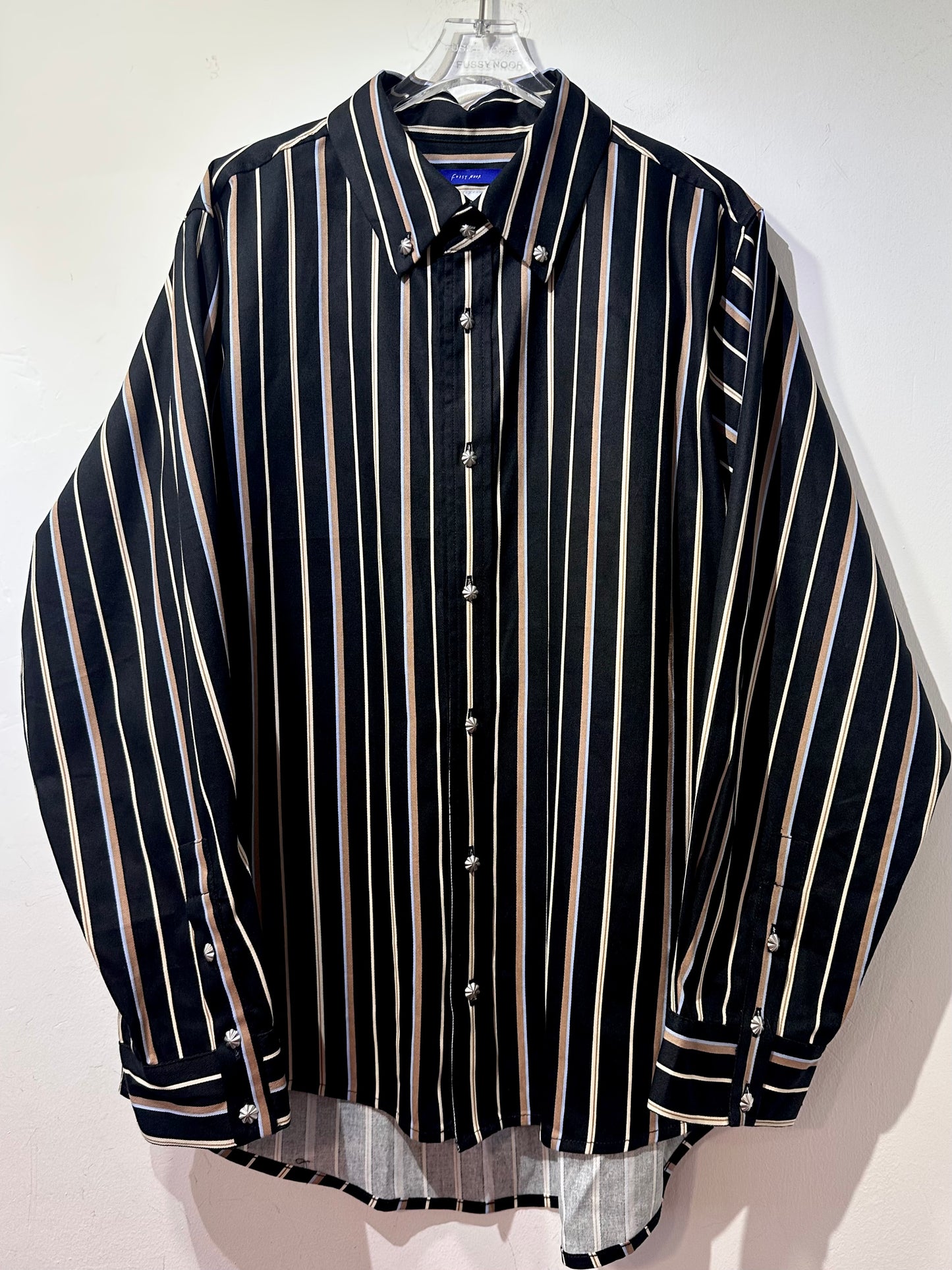 • FUSSY MADE • MIDNIGHT STRIPE SHIRT