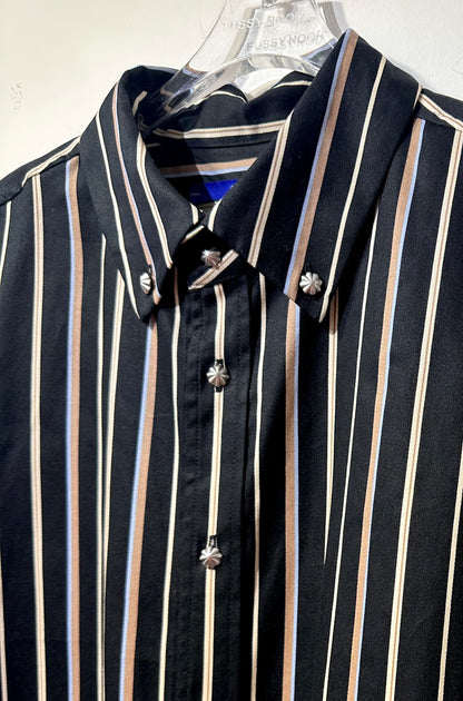 • FUSSY MADE • MIDNIGHT STRIPE SHIRT