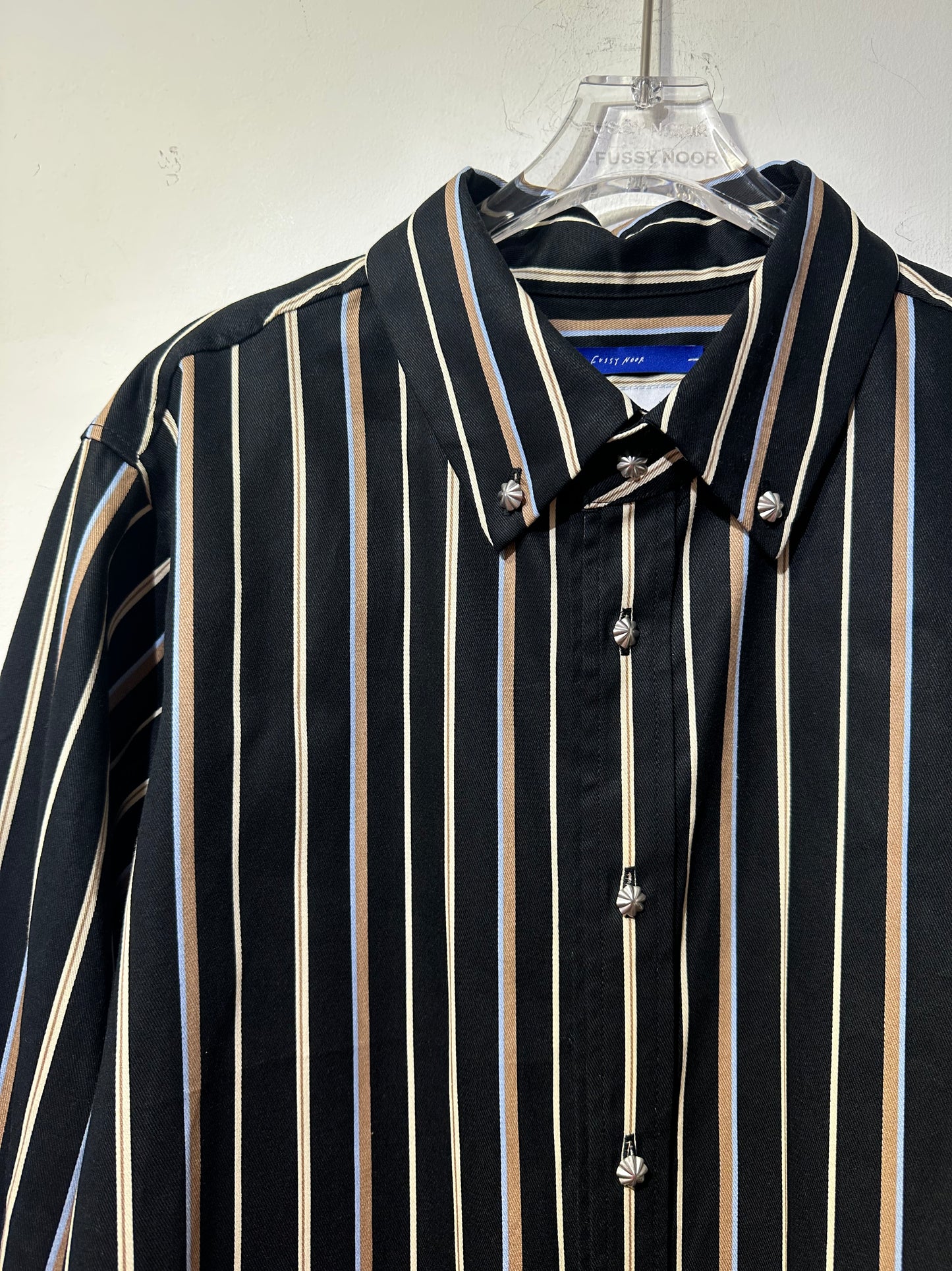 • FUSSY MADE • MIDNIGHT STRIPE SHIRT