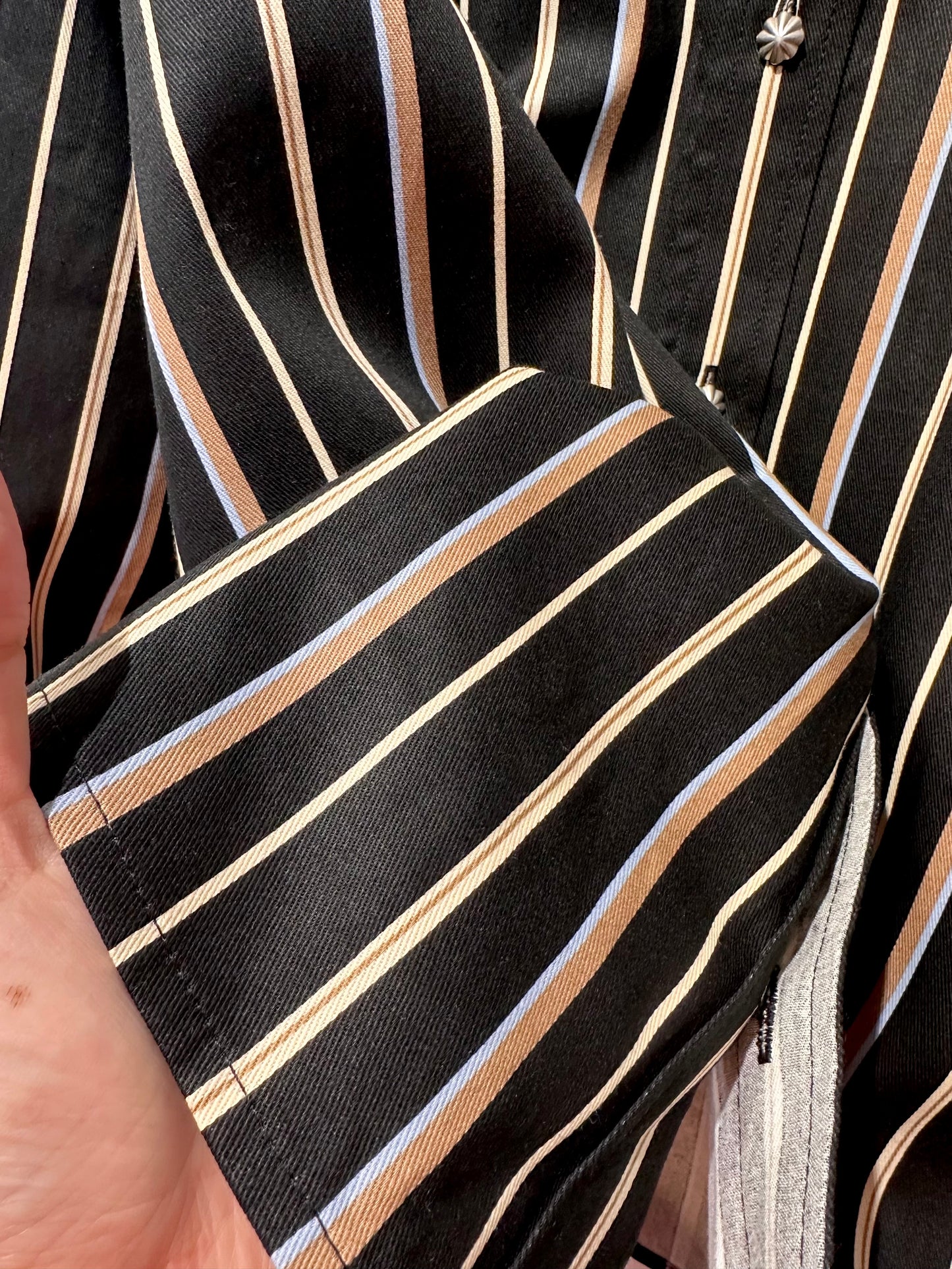 • FUSSY MADE • MIDNIGHT STRIPE SHIRT