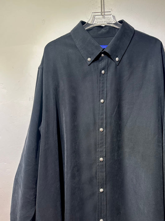 • FUSSY MADE • COAL BLACK CUPRO SHIRT