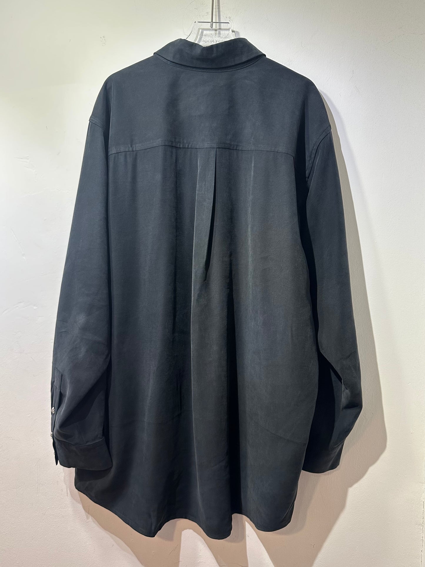 • FUSSY MADE • COAL BLACK CUPRO SHIRT