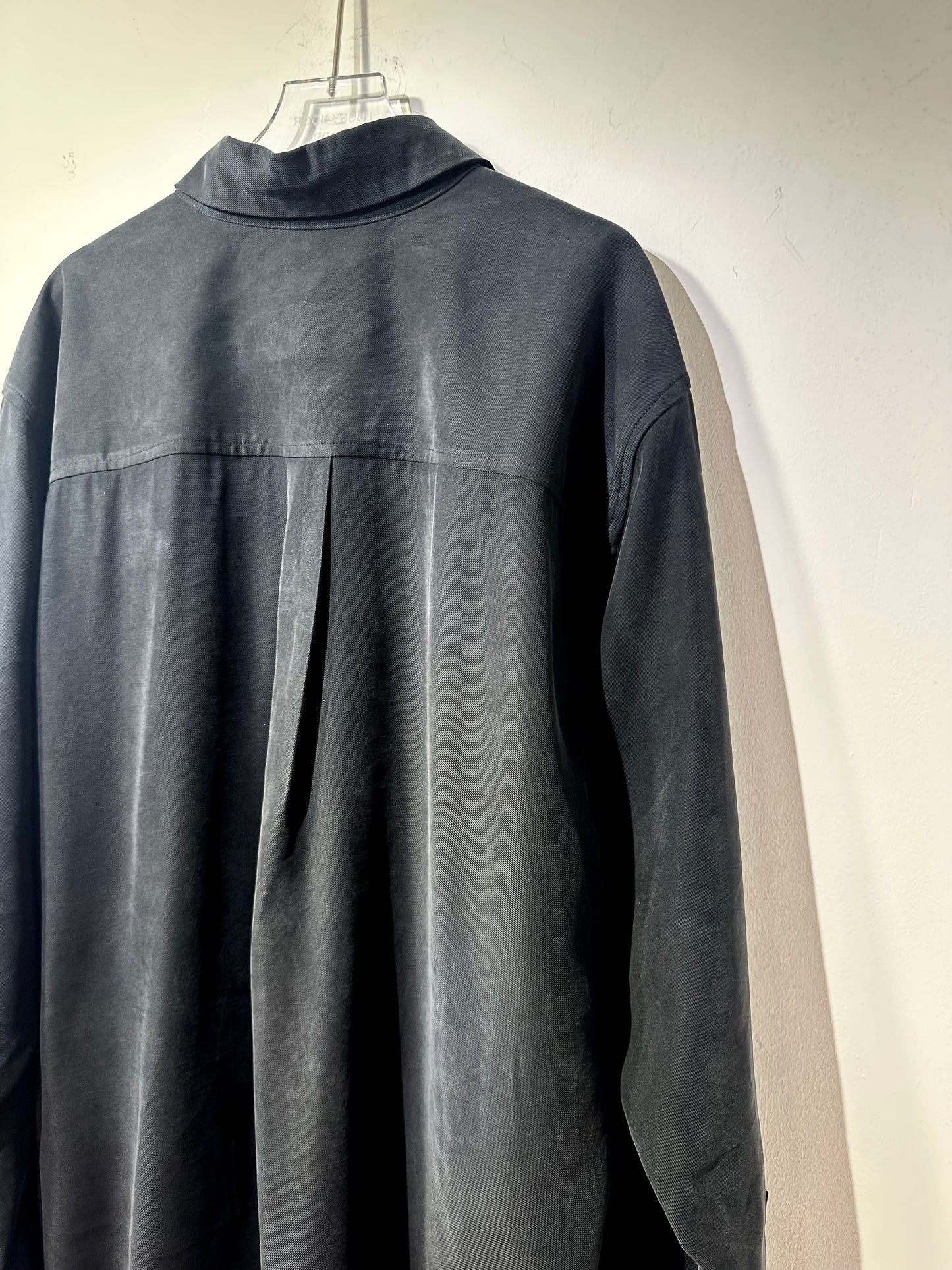 • FUSSY MADE • COAL BLACK CUPRO SHIRT