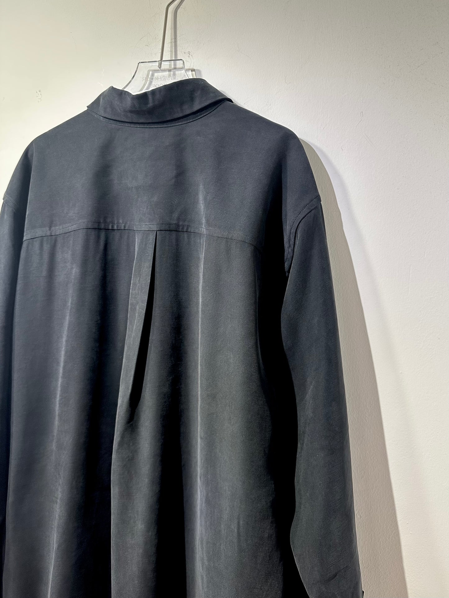 • FUSSY MADE • COAL BLACK CUPRO SHIRT