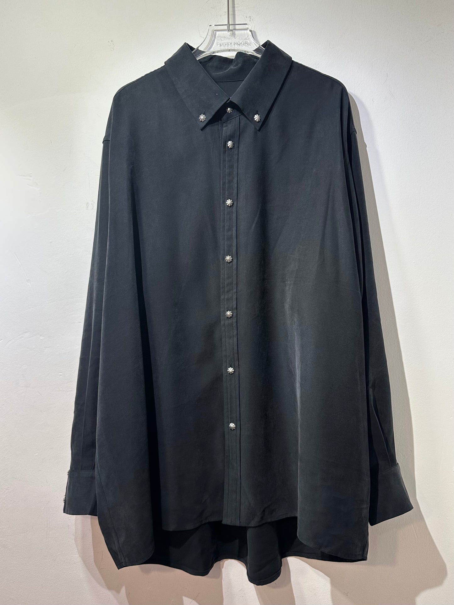 • FUSSY MADE • COAL BLACK CUPRO SHIRT