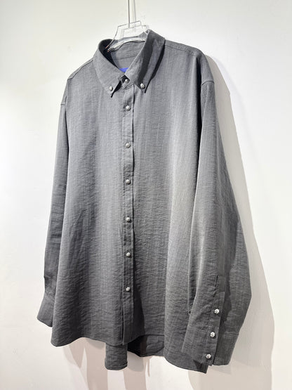 • FUSSY MADE • GRAPHITE CHAMBRAY SHIRT WITH SCARF
