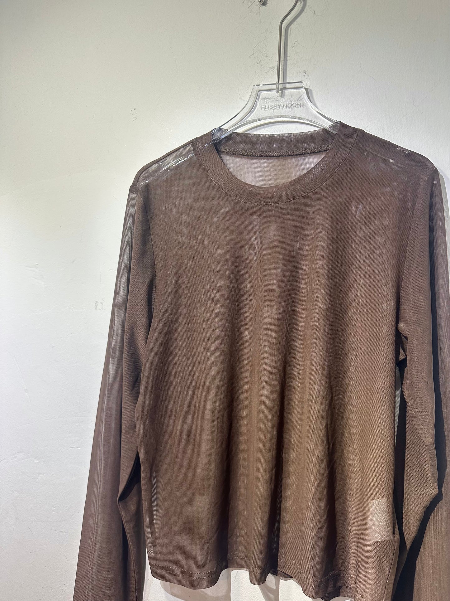 • FUSSY MADE • SHEER MESH TOP