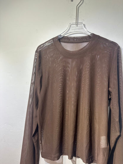 • FUSSY MADE • SHEER MESH TOP
