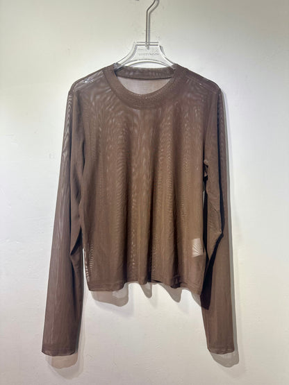 • FUSSY MADE • SHEER MESH TOP