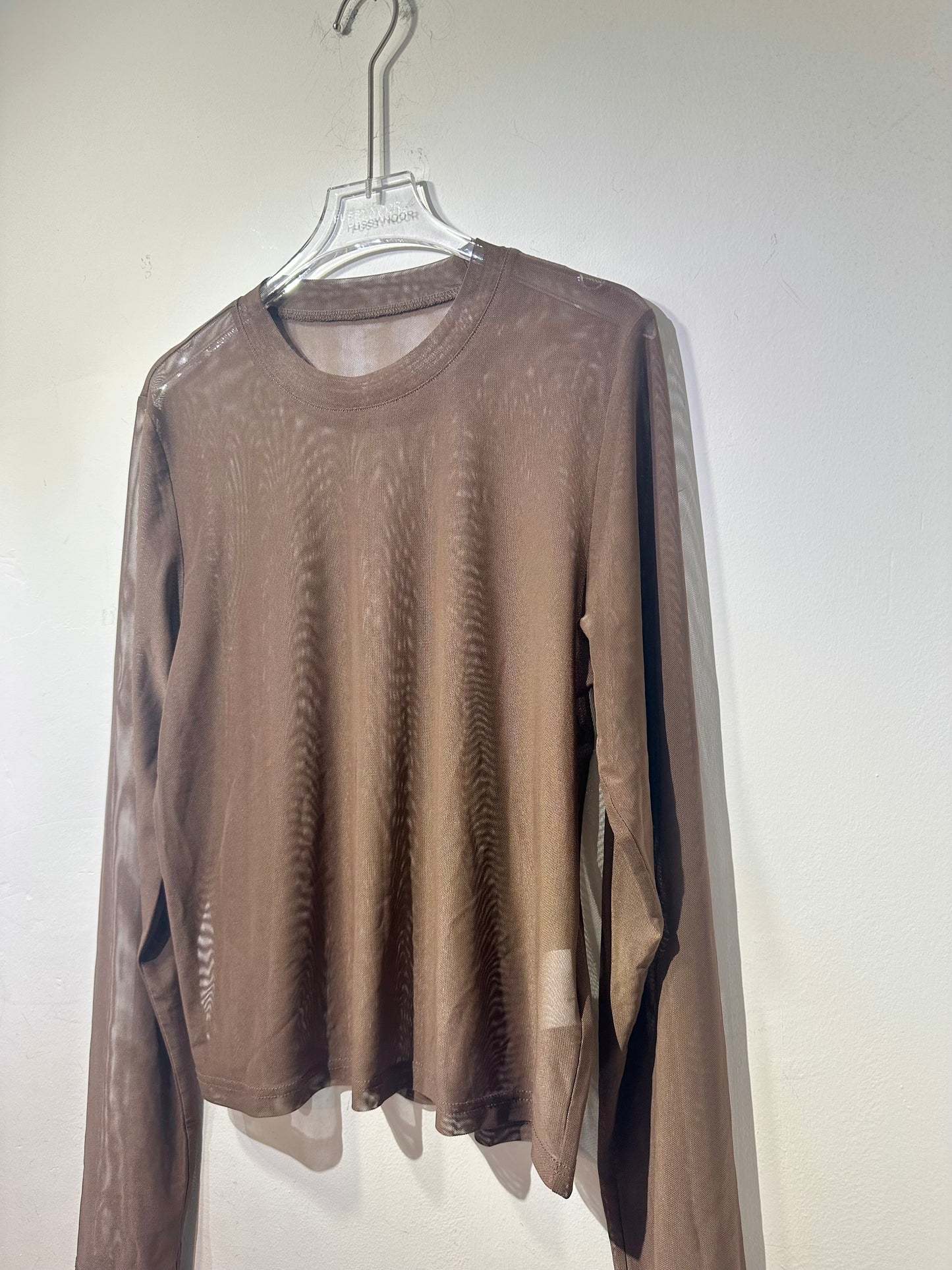 • FUSSY MADE • SHEER MESH TOP