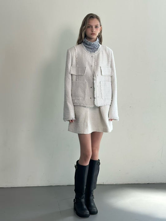 LOOSE FIT TWEED SET -JACKET