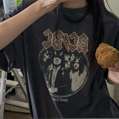 LEOPARD FONTS AC/DC TEE