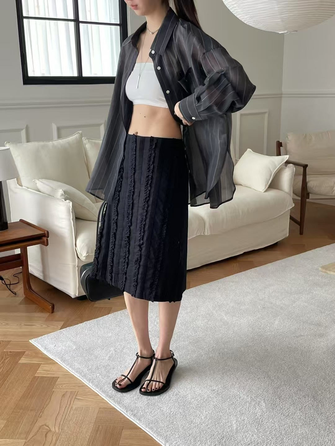 AIRY PINSTRIPE SHIRT