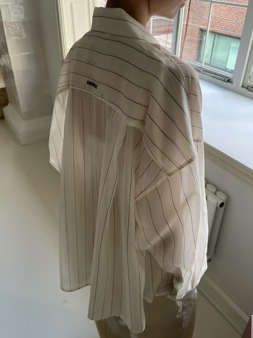 AIRY PINSTRIPE SHIRT