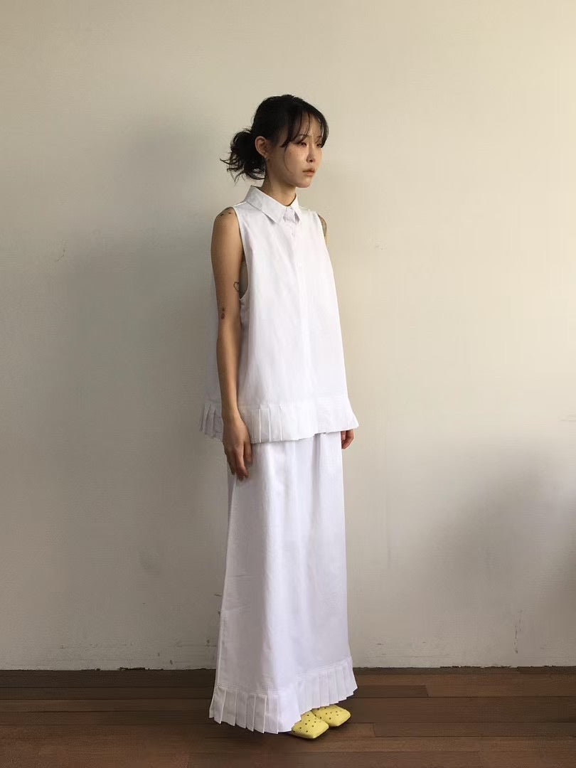 PLEAT END SHIRT VEST
