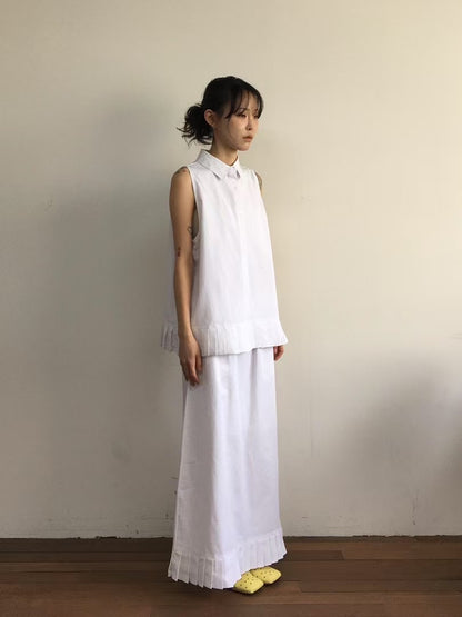 PLEAT END SHIRT VEST