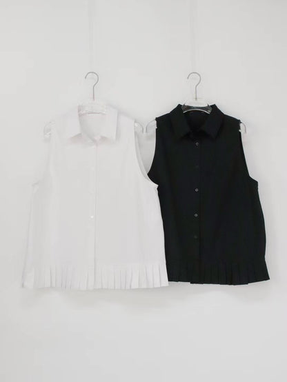PLEAT END SHIRT VEST