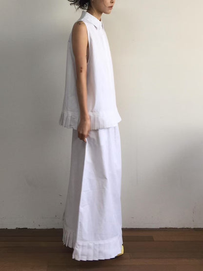 PLEAT END SHIRT VEST