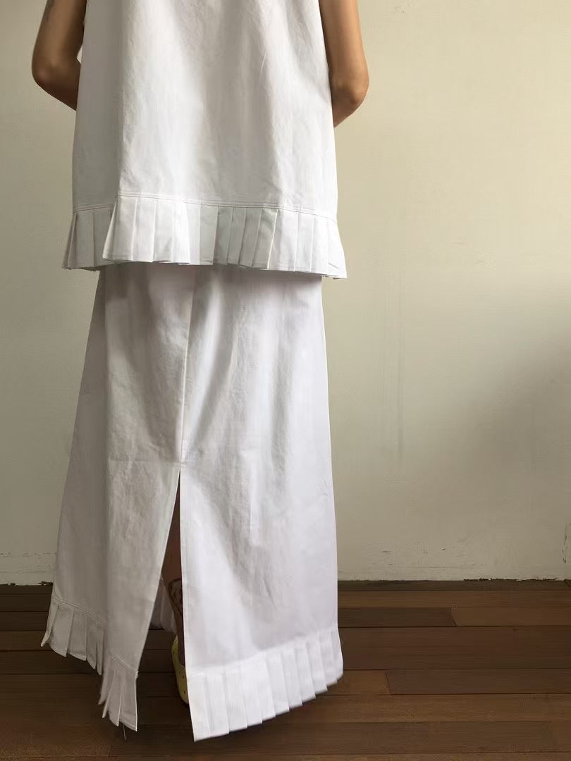 PLEAT END SHIRT VEST