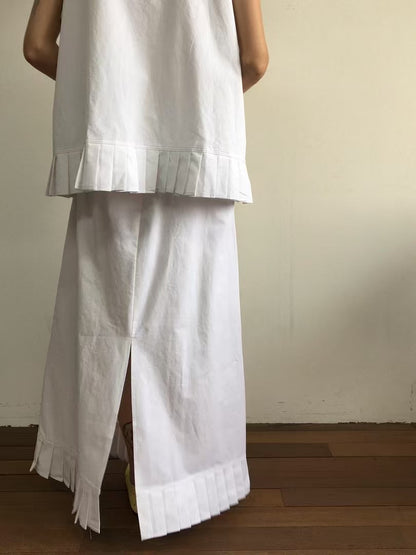 PLEAT END SHIRT VEST