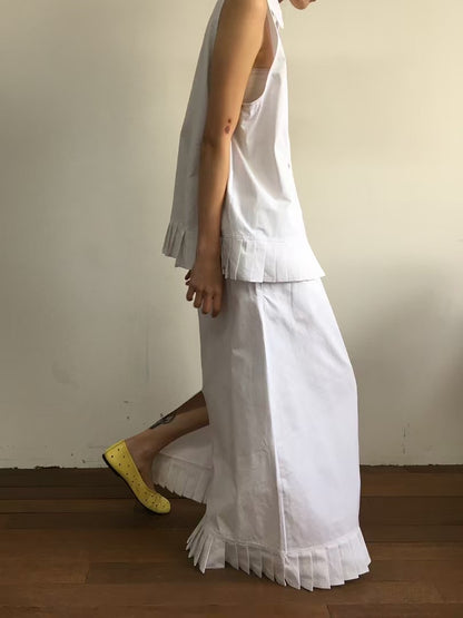 PLEAT END SHIRT VEST