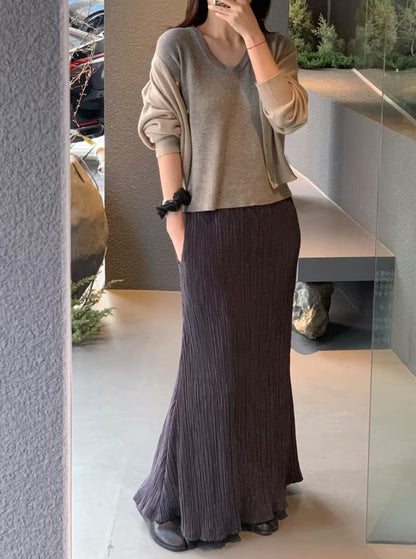 STRETCHY RIBBED SKIRT