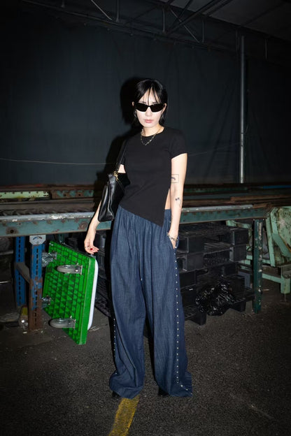 LAID BACK SOFT DENIM PANTS