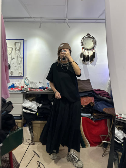 2WAY RUCH TIERED SKIRT