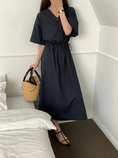 CASUAL CHARM MIDI DRESS
