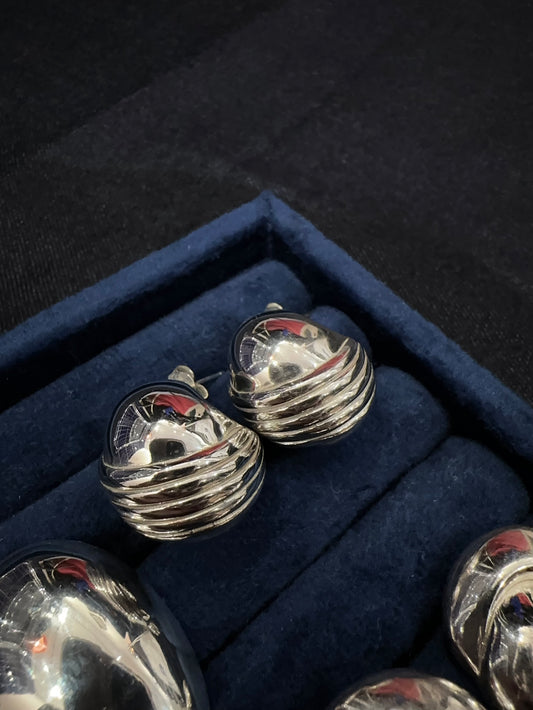 925 GROOVE SHELL DROP EARRINGS