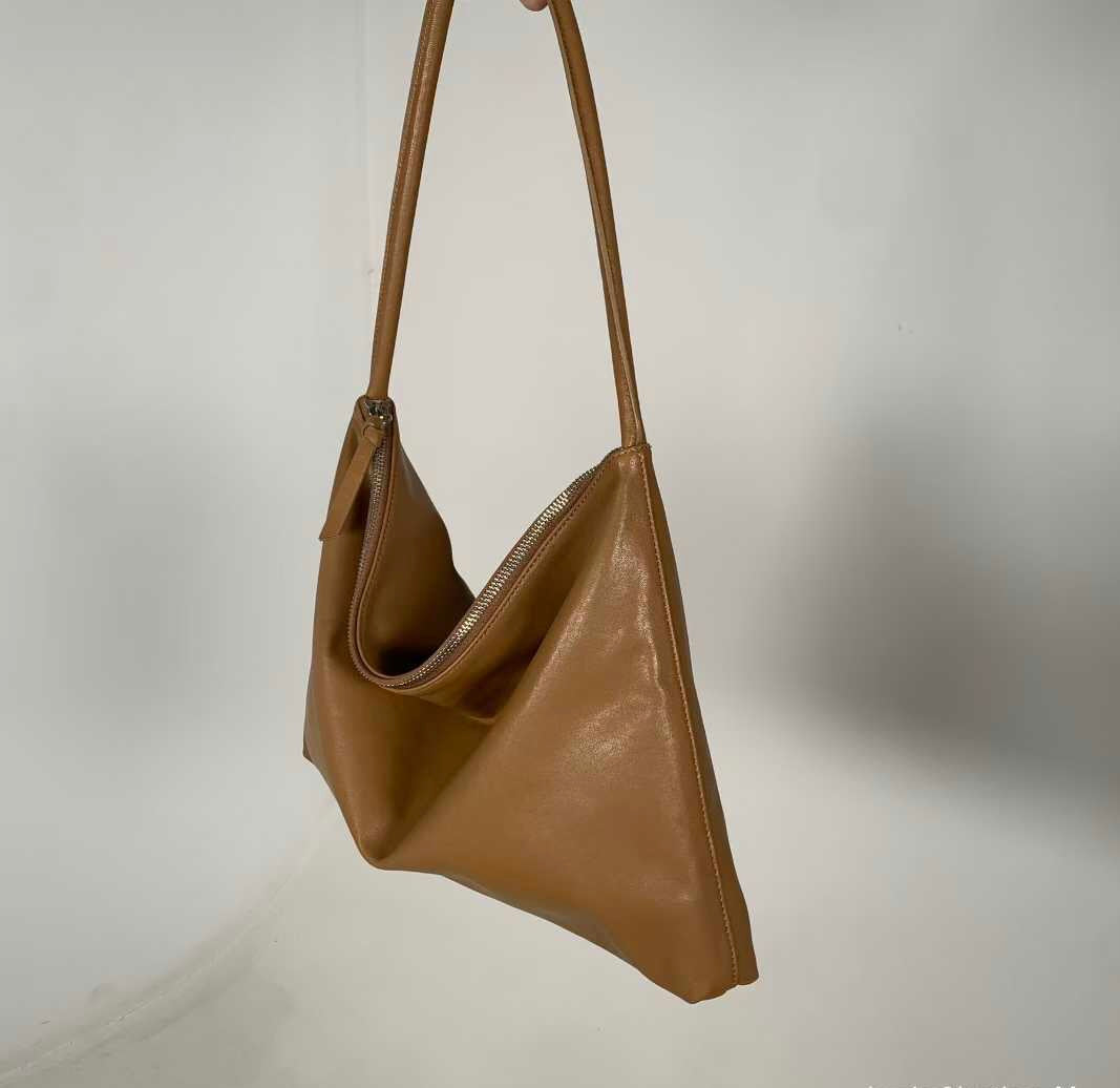 LAMBSKIN SLOUCHY SHOULDER BAG - MEDIUM