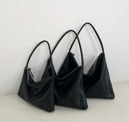 LAMBSKIN SLOUCHY SHOULDER BAG - MEDIUM