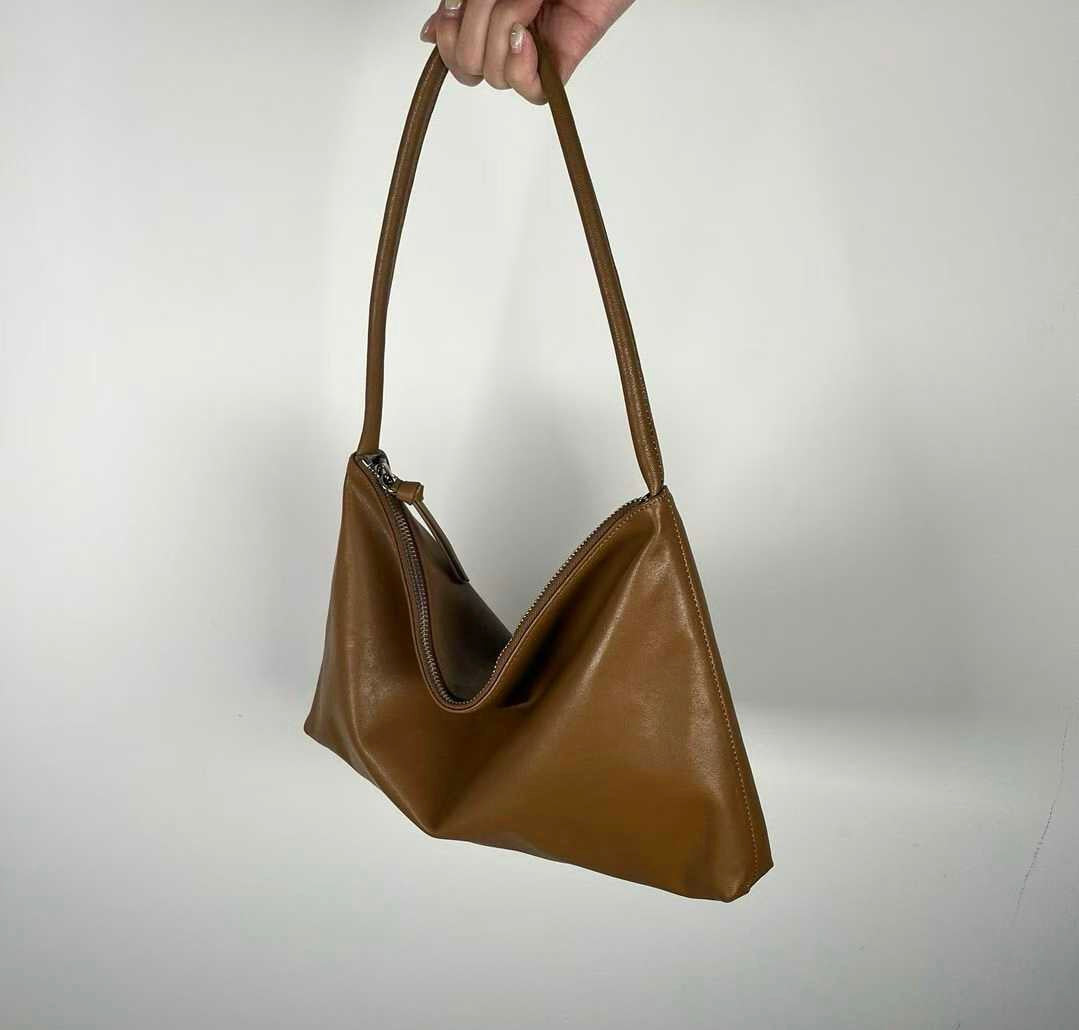 LAMBSKIN SLOUCHY SHOULDER BAG - SMALL