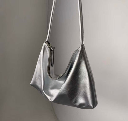 LAMBSKIN SLOUCHY SHOULDER BAG - SMALL