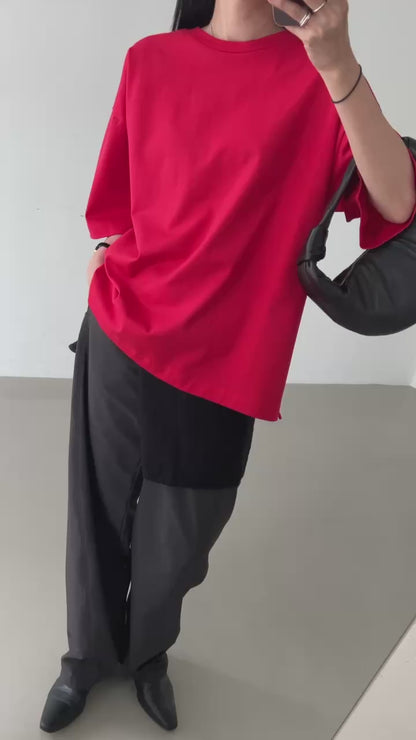 MID LENGTH SLEEVES BASIC TEE