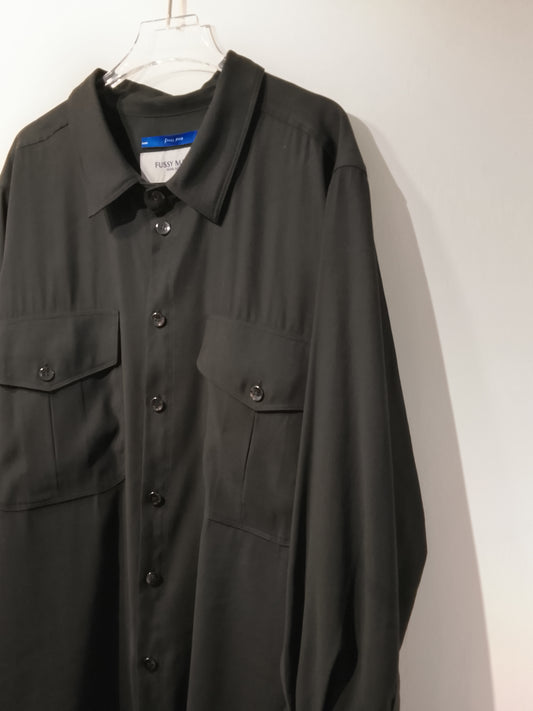 • FUSSY MADE • CUPRO DRAPE WORKER SHIRT