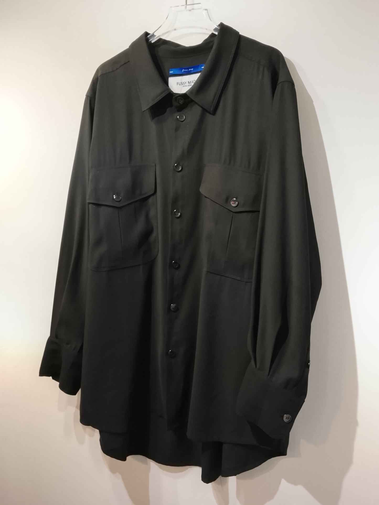 • FUSSY MADE • CUPRO DRAPE WORKER SHIRT